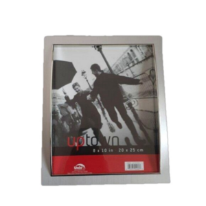 Uniek Silver 8x10 Photo Frame with Stand Wall Mount